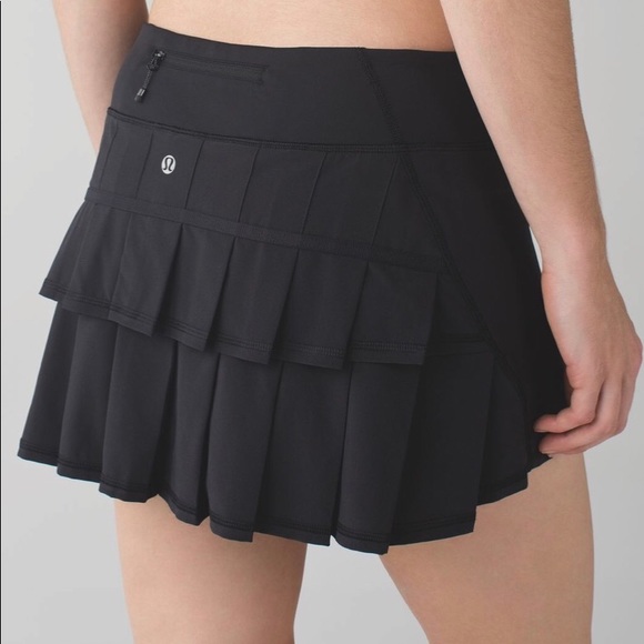 lululemon athletica Dresses & Skirts - ****SOLD****Black Lululemon Pace Setter Skirt